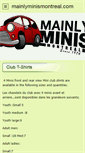 Mobile Screenshot of mainlyminismontreal.com