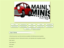 Tablet Screenshot of mainlyminismontreal.com